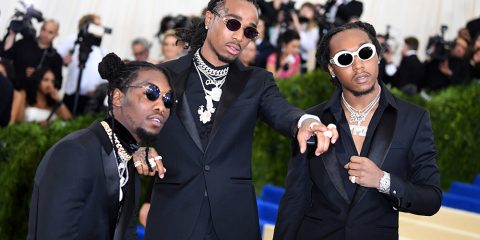 Mandatory Credit: Photo by James Gourley/BEI/REX/Shutterstock (8770836ud)
Migos
The Costume Institute Benefit celebrating the opening of Rei Kawakubo/Comme des Garcons: Art of the In-Between, Arrivals, The Metropolitan Museum of Art, New York, USA - 01 May 2017